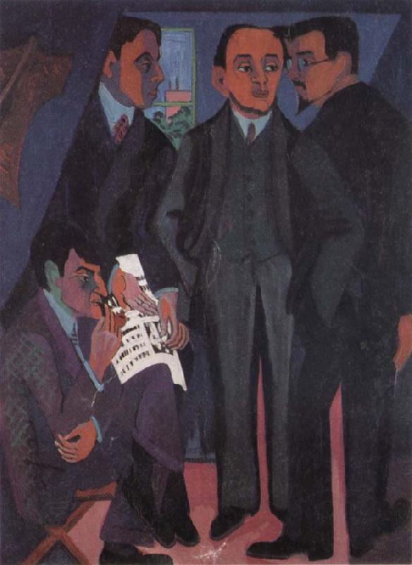 Ernst Ludwig Kirchner Eine Kunstlergemeinschaft oil painting picture